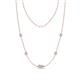 1 - Linea 0.55 ctw Lab Grown Diamond (4 mm) and Natural Diamond Women Station Necklace 