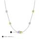 3 - Linea 0.55 ctw Lab Grown Diamond (4 mm) and Yellow Diamond Women Station Necklace 