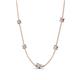 4 - Linea 0.55 ctw Lab Grown Diamond (4 mm) and Natural Diamond Women Station Necklace 