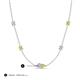 3 - Linea 0.55 ctw Natural Diamond (4 mm) and Yellow Diamond Women Station Necklace 