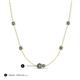 3 - Linea 0.69 ctw Created Alexandrite (4 mm) Women Station Necklace 