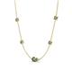 4 - Linea 0.69 ctw Created Alexandrite (4 mm) Women Station Necklace 