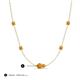 3 - Linea 0.40 ctw Citrine (4 mm) Women Station Necklace 