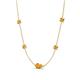 4 - Linea 0.40 ctw Citrine (4 mm) Women Station Necklace 