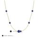 3 - Linea 0.40 ctw Iolite (4 mm) Women Station Necklace 