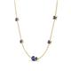 4 - Linea 0.40 ctw Iolite (4 mm) Women Station Necklace 