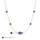 3 - Linea 0.54 ctw Tanzanite (4 mm) Women Station Necklace 