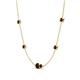 4 - Linea 0.66 ctw Red Garnet (4 mm) Women Station Necklace 