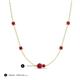 3 - Linea 0.56 ctw Ruby (4 mm) Women Station Necklace 