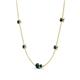 4 - Linea 0.56 ctw London Blue Topaz (4 mm) Women Station Necklace 