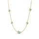 4 - Linea 0.38 ctw Opal (4 mm) Women Station Necklace 