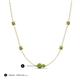 3 - Linea 0.66 ctw Peridot (4 mm) Women Station Necklace 