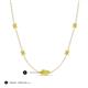 3 - Linea 0.55 ctw Yellow Diamond (4 mm) Women Station Necklace 