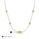 3 - Linea 0.55 ctw Yellow Diamond (4 mm) Women Station Necklace 