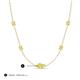 3 - Linea 0.61 ctw Yellow Sapphire (4 mm) Women Station Necklace 