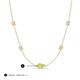 3 - Linea 0.51 ctw Yellow Sapphire (4 mm) and Opal Women Station Necklace 