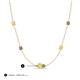 3 - Linea 0.58 ctw Yellow Sapphire (4 mm) and Ruby Women Station Necklace 