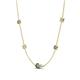 4 - Linea 0.35 ctw Created Alexandrite (4 mm) and Lab Grown Diamond Women Station Necklace 