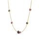 4 - Linea 0.51 ctw Black Diamond (4 mm) and Amethyst Women Station Necklace 