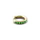 3 - Cianna 0.16 ctw Petite Single Huggie Earring in Green Garnet 