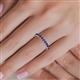 5 - Joyce 3.40 mm Tanzanite Eternity Band 