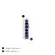 4 - Cianna 0.15 ctw Petite Single Huggie Earring in Blue Sapphire 