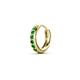 5 - Cianna 0.16 ctw Petite Single Huggie Earring in Green Garnet 