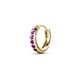 5 - Cianna 0.10 ctw Petite Single Huggie Earring in Amethyst 