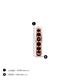 4 - Cianna 0.16 ctw Petite Single Huggie Earring in Red Garnet 