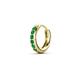 5 - Cianna 0.11 ctw Petite Single Huggie Earring in Emerald 