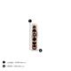 4 - Cianna 0.16 ctw Petite Single Huggie Earring in Black Diamond 