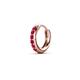 5 - Cianna 0.15 ctw Petite Single Huggie Earring in Ruby 