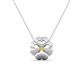 1 - Clo Yellow Diamond Floral Pendant  