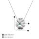 4 - Clo Created Alexandrite Floral Pendant  