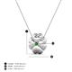 4 - Clo Green Garnet Floral Pendant  