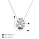 4 - Clo Yellow Diamond Floral Pendant  