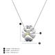 4 - Clo Yellow Sapphire Floral Pendant  