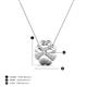 4 - Clo Natural Diamond Floral Pendant  