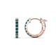 1 - Nico 0.28 ctw Blue Diamond Small Huggie Earrings 