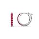 1 - Nico 0.29 ctw Ruby Small Huggie Earrings 