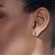 2 - Nico 0.28 ctw Blue Diamond Small Huggie Earrings 