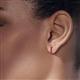 2 - Nico 0.29 ctw Ruby Small Huggie Earrings 