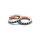 4 - Nico 0.28 ctw Blue Diamond Small Huggie Earrings 
