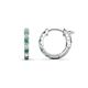 1 - Nico 0.29 ctw Created Alexandrite and Natural Diamonds Small Huggie Earrings 