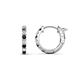 1 - Nico 0.29 ctw Natural Black Diamonds and White Diamonds Small Huggie Earrings 