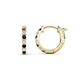 1 - Nico 0.29 ctw Natural Black Diamonds and White Diamonds Small Huggie Earrings 