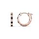 1 - Nico 0.29 ctw Natural Black Diamonds and White Diamonds Small Huggie Earrings 