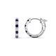 1 - Nico 0.29 ctw Blue Sapphire and Natural Diamonds Small Huggie Earrings 