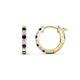 1 - Nico 0.29 ctw Blue Sapphire and Natural Diamonds Small Huggie Earrings 