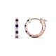 1 - Nico 0.29 ctw Blue Sapphire and Natural Diamonds Small Huggie Earrings 